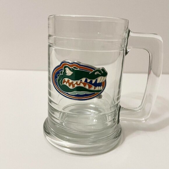 University of Florida Gators Glass Beer Mug with Metal Emblem - Picture 14 of 16